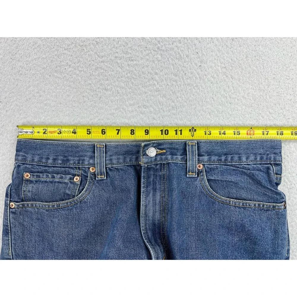 Levis 550 Jeans Mens 36x30 Blue Relaxed Tapered 100% Cotton Denim Med Wash Y2K